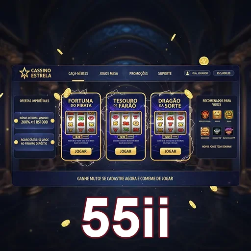 Jogador realizando saque no app mobile 55ii