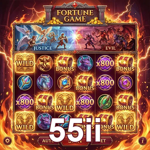 Slots do jogo da sorte no 55ii, com símbolos brilhantes e emoção garantida.